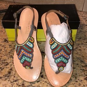Very Volatile Beaded Sandals